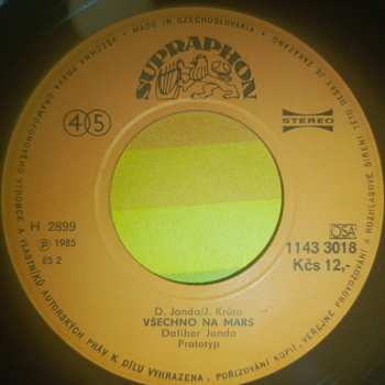 SP Dalibor Janda: Všechno Na Mars / Hurikán