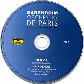 8CD/Set di cofanetti Daniel Barenboim: Barenboim Orchestre De Paris 