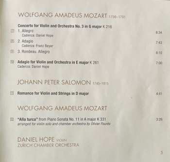 CD Zürcher Kammerorchester: Journey To Mozart