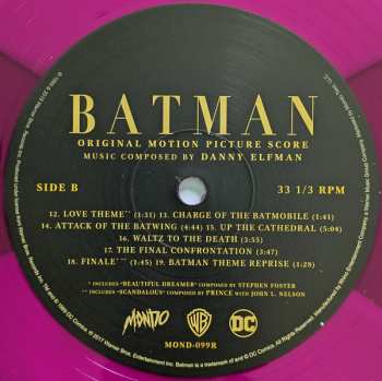 LP/Set di cofanetti Danny Elfman: Batman (Original Motion Picture Score) LTD | CLR