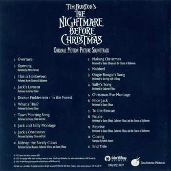 CD Danny Elfman: Tim Burton's The Nightmare Before Christmas (Original Motion Picture Soundtrack)
