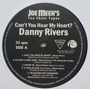 EP Danny Rivers: Joe Meek's Tea Chest Tapes: Can't You Hear My Heart LTD