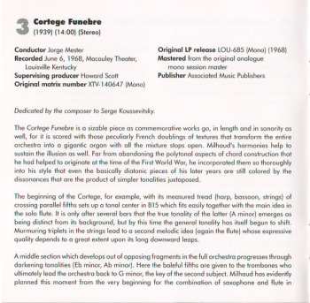 CD Darius Milhaud: Darius Milhaud