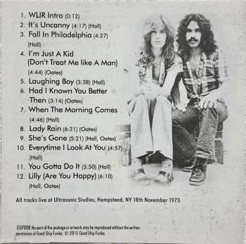 CD Daryl Hall & John Oates: Ultrasonic Studios 1973 (The New York Broadcast)