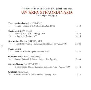 CD Das Kleine Kollektiv: Un'Arpa Straordinaria – Italienische Musik Des 17. Jahrhunderts Für Arpa Doppia