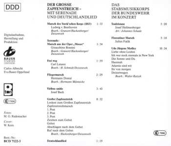 CD Stabsmusikkorps Der Bundeswehr: Der Grosse Zapfenstreich