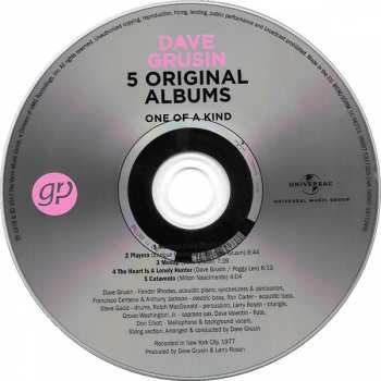 5CD/Set di cofanetti Dave Grusin: 5 Original Albums