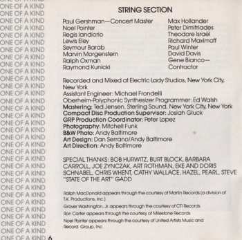 CD Dave Grusin: One Of A Kind