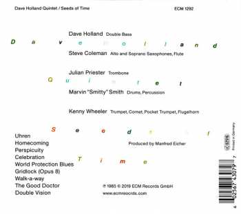 CD Dave Holland Quintet: Seeds Of Time