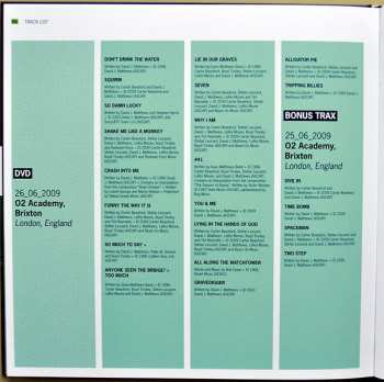 3CD/DVD/Set di cofanetti Dave Matthews Band: Europe 2009 LTD