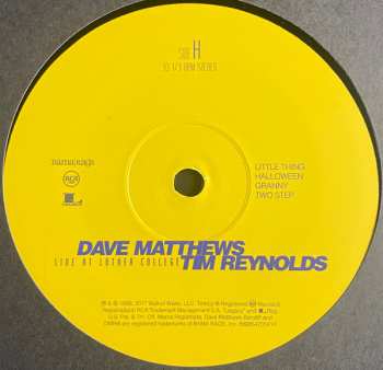 4LP/Set di cofanetti Dave Matthews: Live At Luther College