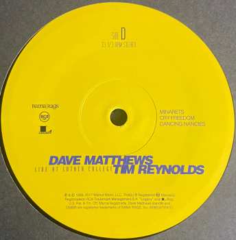4LP/Set di cofanetti Dave Matthews: Live At Luther College