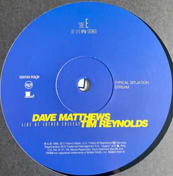 4LP/Set di cofanetti Dave Matthews: Live At Luther College
