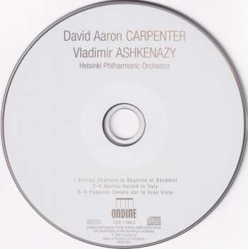 CD Vladimir Ashkenazy: Harold In Italy / Sonata Per la Gran Viola E Orchestra
