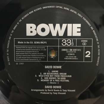 LP David Bowie: David Bowie