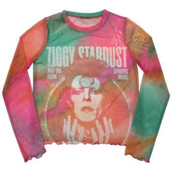 Merch David Bowie: Donne Long Sleeve Maglietta Ziggy V2