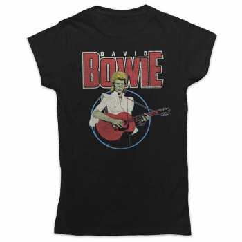 Merce David Bowie: Dámské Tričko Acoustic Bootleg  S