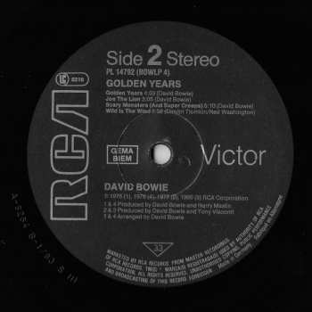 LP David Bowie: Golden Years