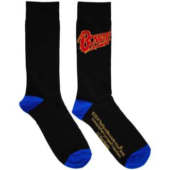 Merch David Bowie: Calzini alla caviglia Logo David Bowie Blue Contrast