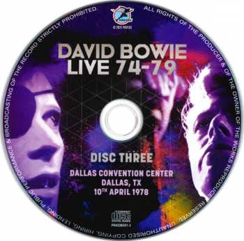 4CD/Set di cofanetti David Bowie: Live 74-79