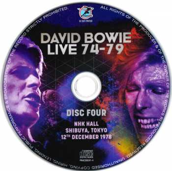 4CD/Set di cofanetti David Bowie: Live 74-79