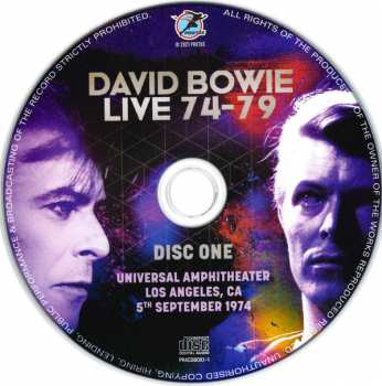 4CD/Set di cofanetti David Bowie: Live 74-79