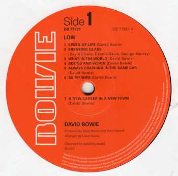 LP David Bowie: Low