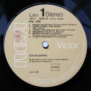 LP David Bowie: Pinups