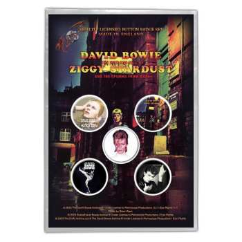 Merce David Bowie: David Bowie Button Badge Pack: Early Albums