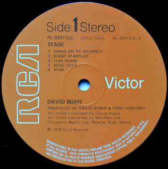 2LP David Bowie: Stage