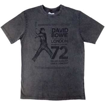 Merch David Bowie: Stone Wash Maglietta Rainbow Theatre