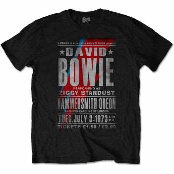Merch David Bowie: Maglietta Hammersmith Odeon 