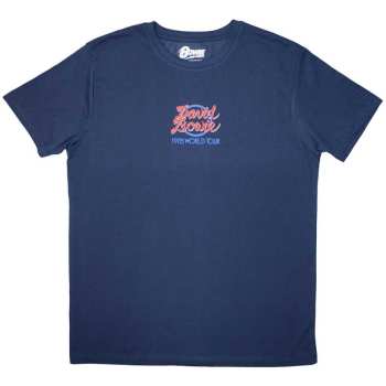 Merce David Bowie: David Bowie Unisex T-shirt: Mini 1978 World Tour Logo (small) S