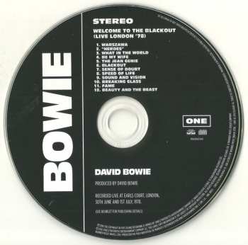 2CD David Bowie: Welcome To The Blackout (Live London '78)