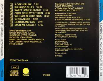 CD David Bromberg Band: How Late'll Ya Play 'Til Vol. 1 : Live