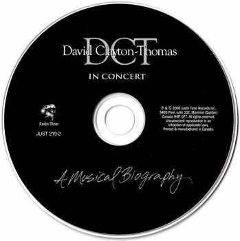 CD David Clayton-Thomas: In Concert: A Musical Biography
