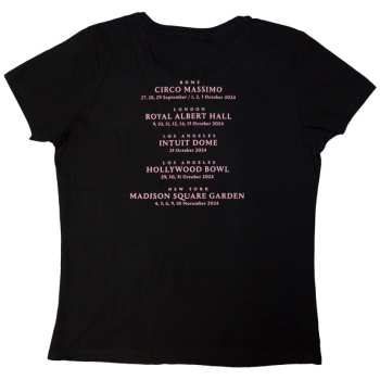Merce David Gilmour: David Gilmour Ladies T-shirt: Luck & Strange London (black) (back Print & Ex-tour) (small) S