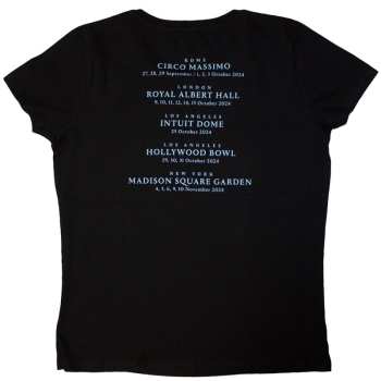 Merce David Gilmour: David Gilmour Ladies T-shirt: Luck & Strange Rome (black) (back Print & Ex-tour) (small) S