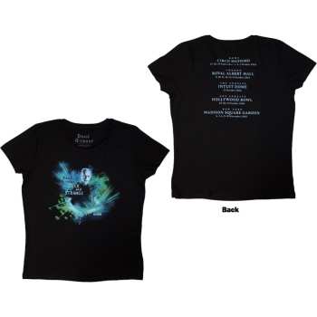 Merce David Gilmour: David Gilmour Ladies T-shirt: Luck & Strange Rome (black) (back Print & Ex-tour) (small) S