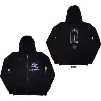 Merce David Gilmour: David Gilmour Unisex Pullover Hoodie: Luck & Strange Tour (black) (back Print & Ex-tour) (medium) M