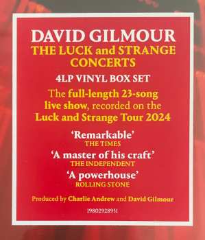 4LP/Set di cofanetti David Gilmour: The Luck And Strange Concerts LTD