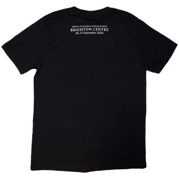 Merce David Gilmour: David Gilmour Unisex T-shirt: Luck & Strange Brighton (black) (back Print & Ex-tour) (small) S