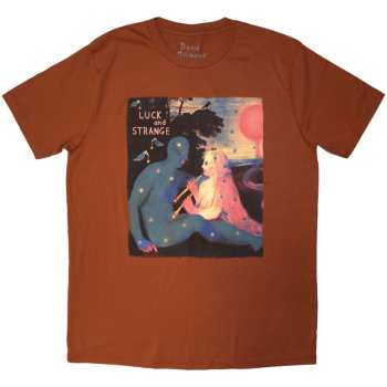 Merce David Gilmour: David Gilmour Unisex T-shirt: Luck & Strange London 2 (orange) (back Print & Ex-tour) (x-large) XL