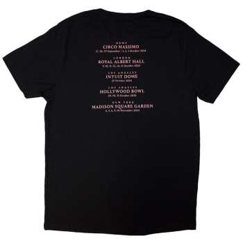Merce David Gilmour: David Gilmour Unisex T-shirt: Luck & Strange London (black) (back Print & Ex-tour) (medium) M