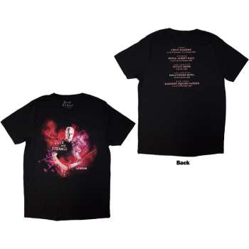 Merce David Gilmour: David Gilmour Unisex T-shirt: Luck & Strange London (black) (back Print & Ex-tour) (medium) M