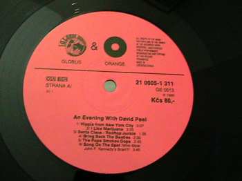 LP David Peel & The Lower East Side: An Evening With