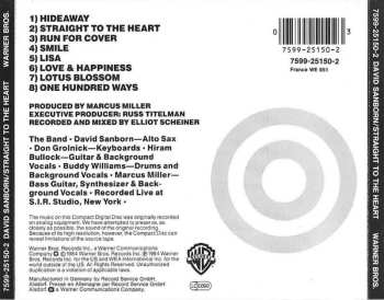 CD David Sanborn: Straight To The Heart