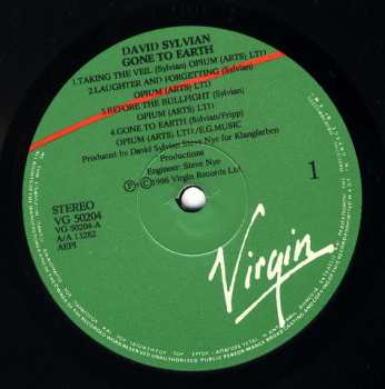 2LP David Sylvian: Gone To Earth