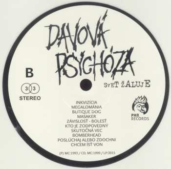 LP Davová Psychóza: Svet Žaluje LTD | CLR
