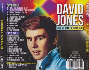 CD Davy Jones: His 2 Solo Lps + 2 Bonus Cuts